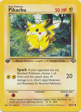 Pikachu card